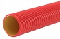 Двустенная труба ПНД жесткая для кабельной канализации D125мм, SN10, бухта 6м, красный